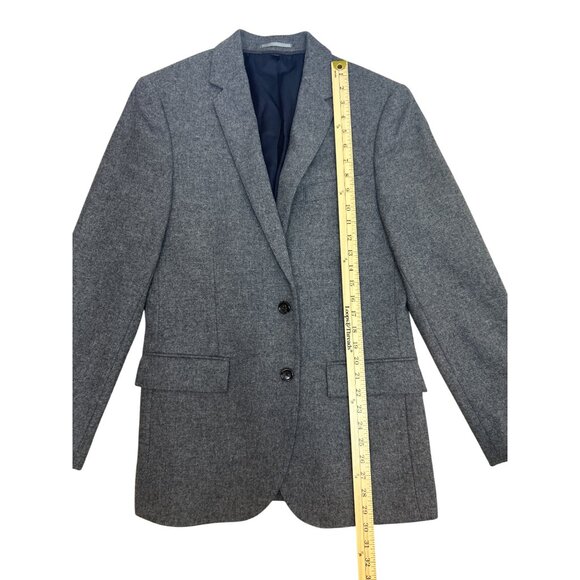 NWT J. Crew Ludlow Blazer Men’s 38R Gray Wool Moon Yorkshire Suede Patches READ - Picture 14 of 16